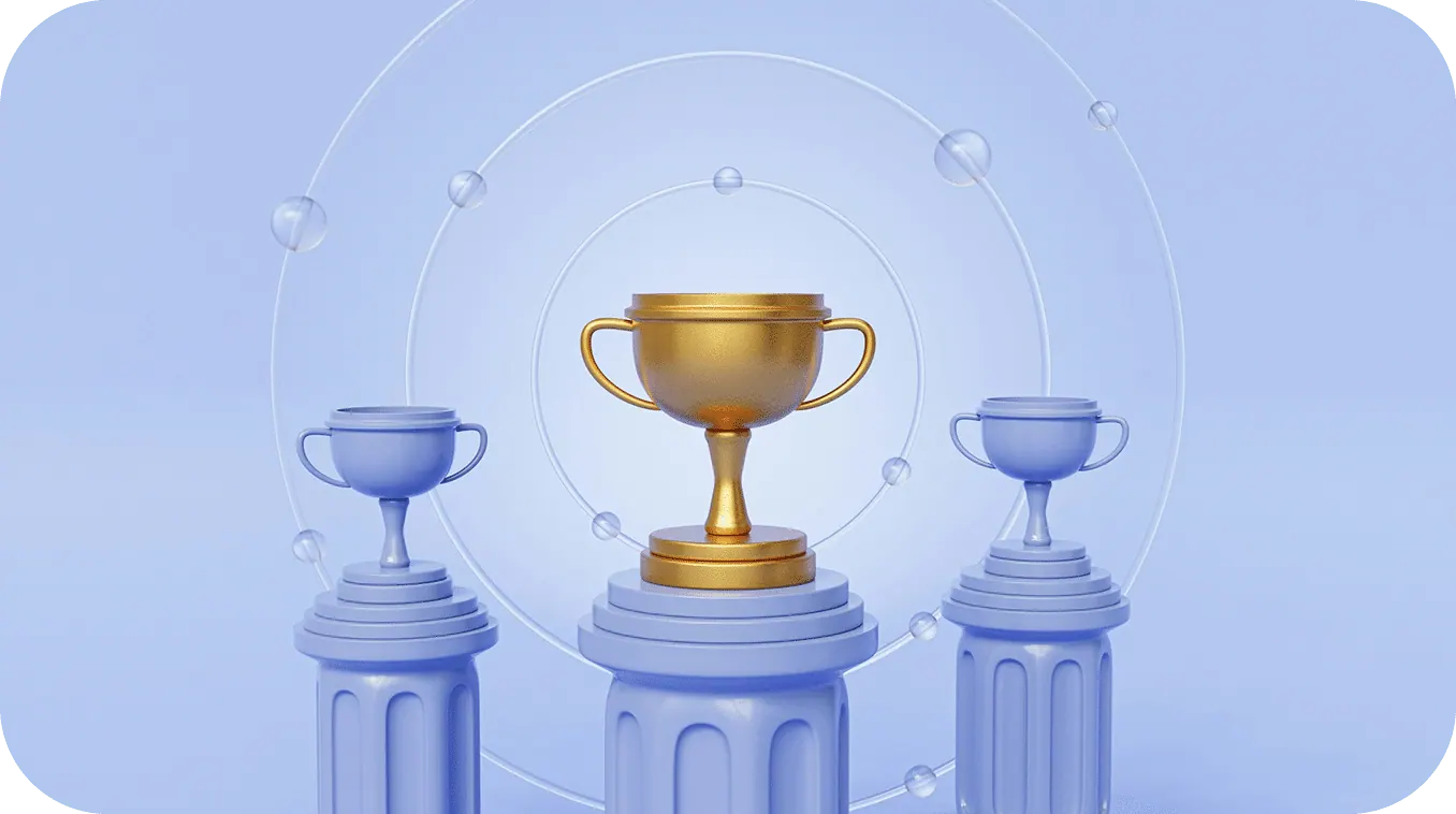 Smackdab gamification rewards and leaderboard graphic