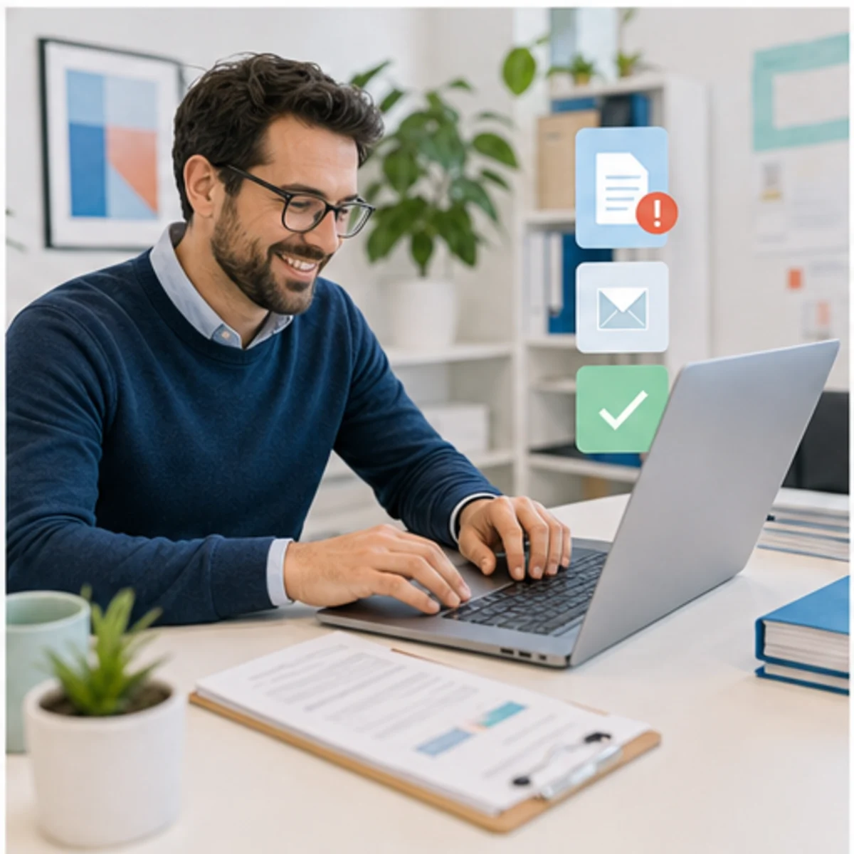 Smackdab CRM visual for accounting firms showing follow-up workflow