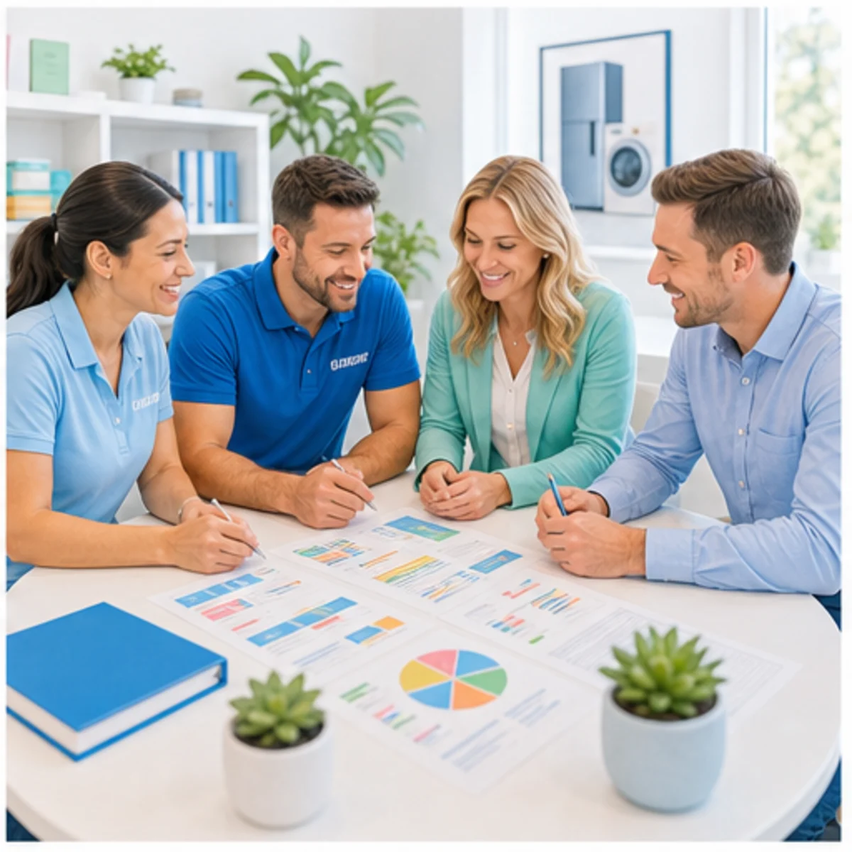 Smackdab CRM visual for appliance repair companies showing relationship reporting