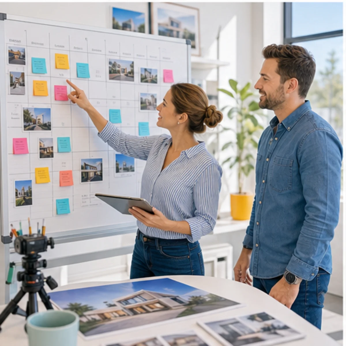 Smackdab CRM visual for architectural photographers showing team coordination