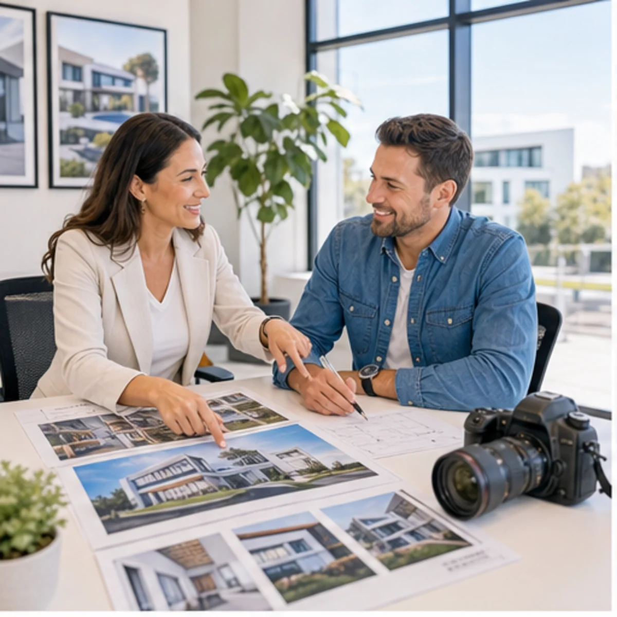 Smackdab CRM hero image for architectural photographers showing hero consultation