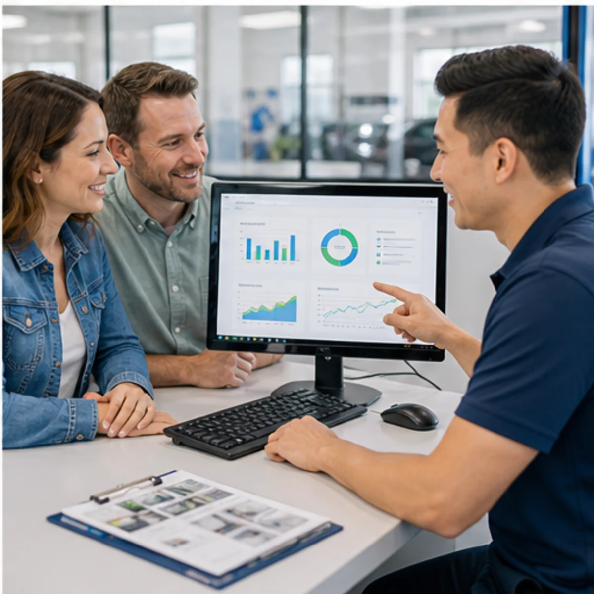 Smackdab CRM visual for auto repair shops showing relationship reporting