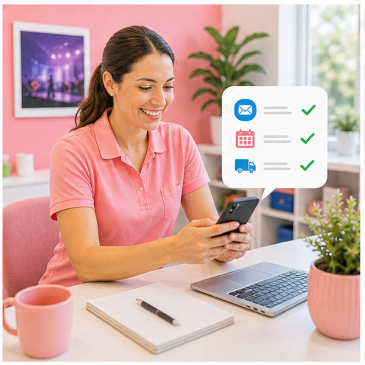 Smackdab CRM visual for av production companies showing follow-up workflow