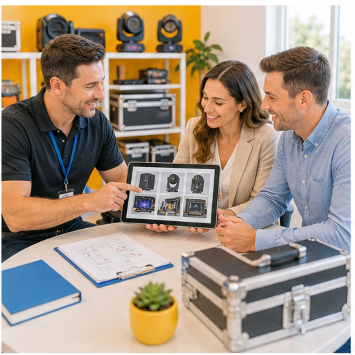 Smackdab CRM visual for av production companies showing consultation options