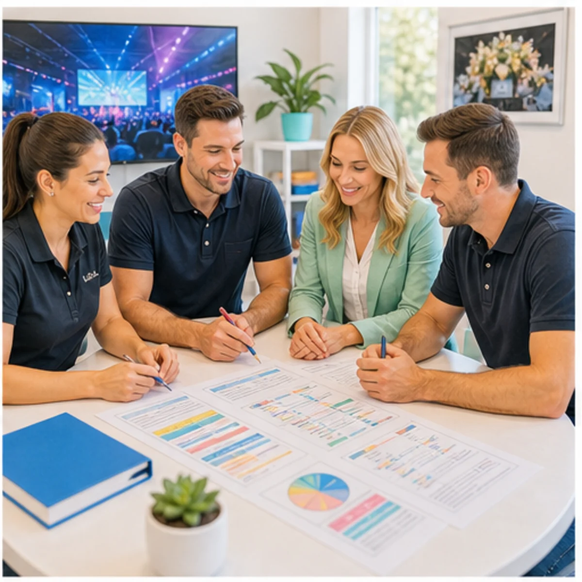 Smackdab CRM visual for av production companies showing relationship reporting