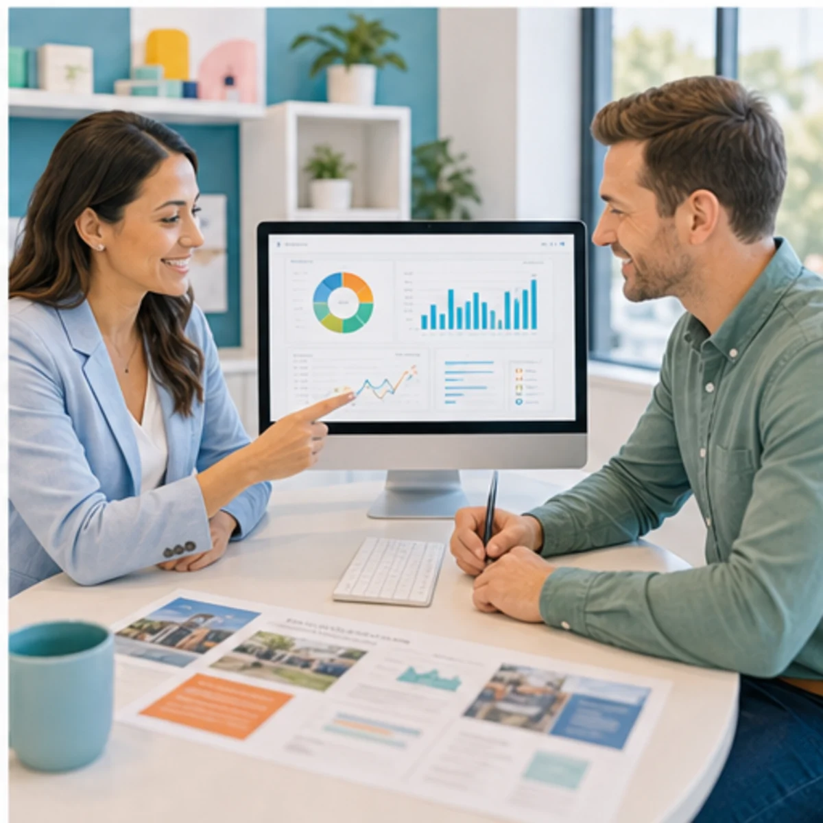 Smackdab CRM visual for b2c service companies showing relationship reporting