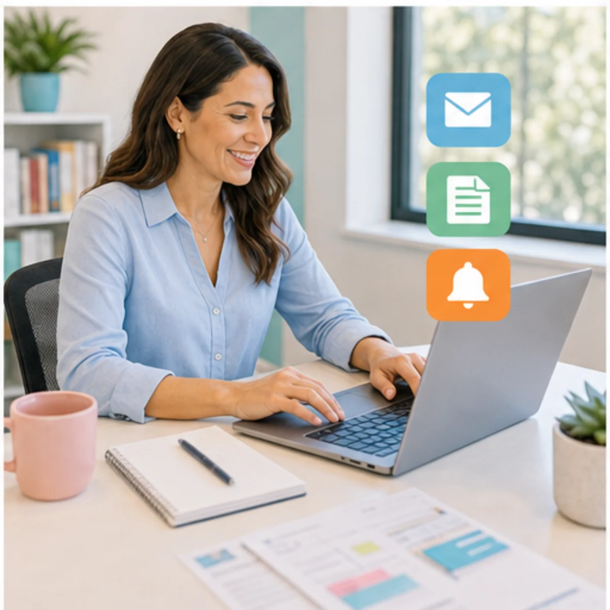Smackdab CRM visual for bookkeepers showing follow-up workflow