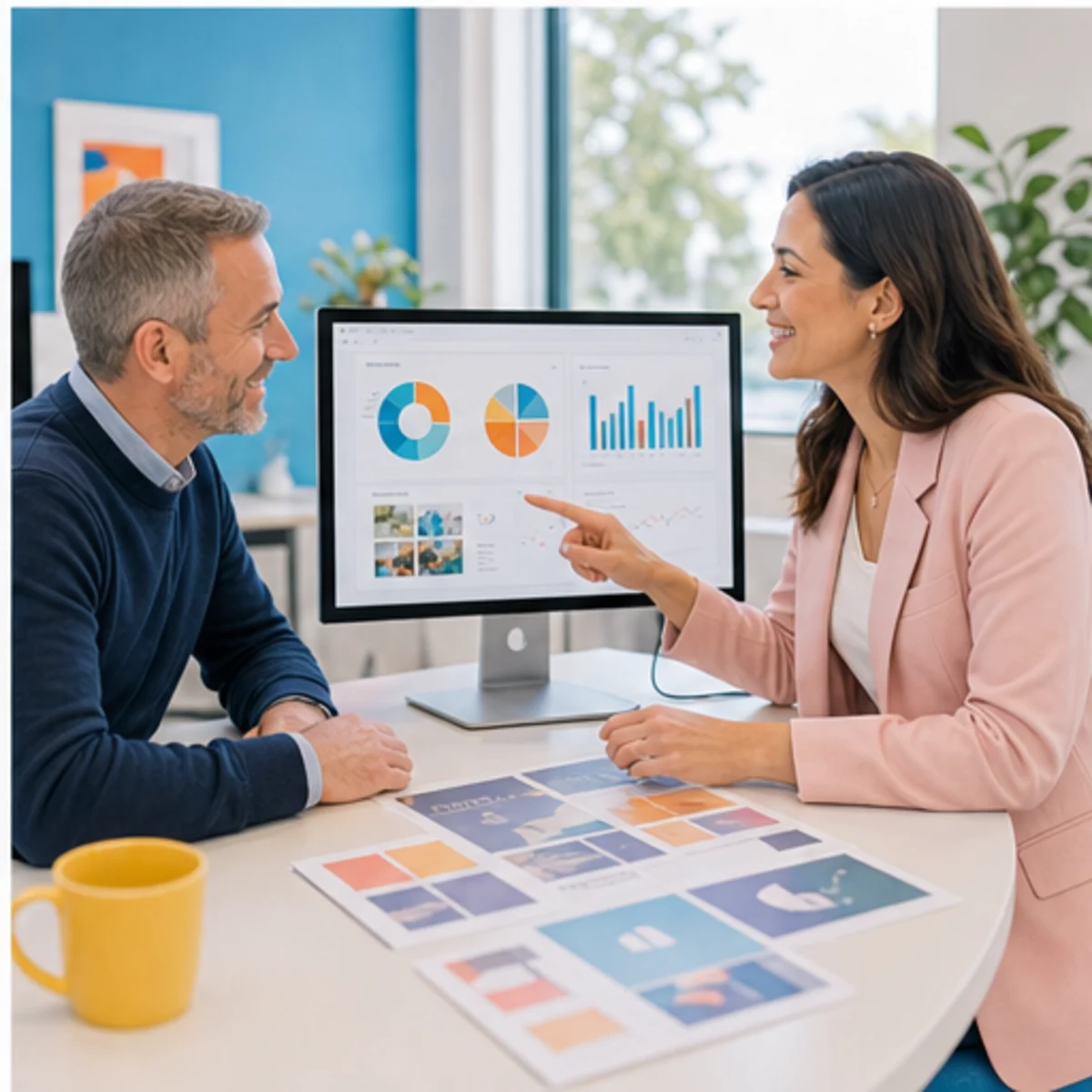 Smackdab CRM visual for branding studios showing relationship reporting