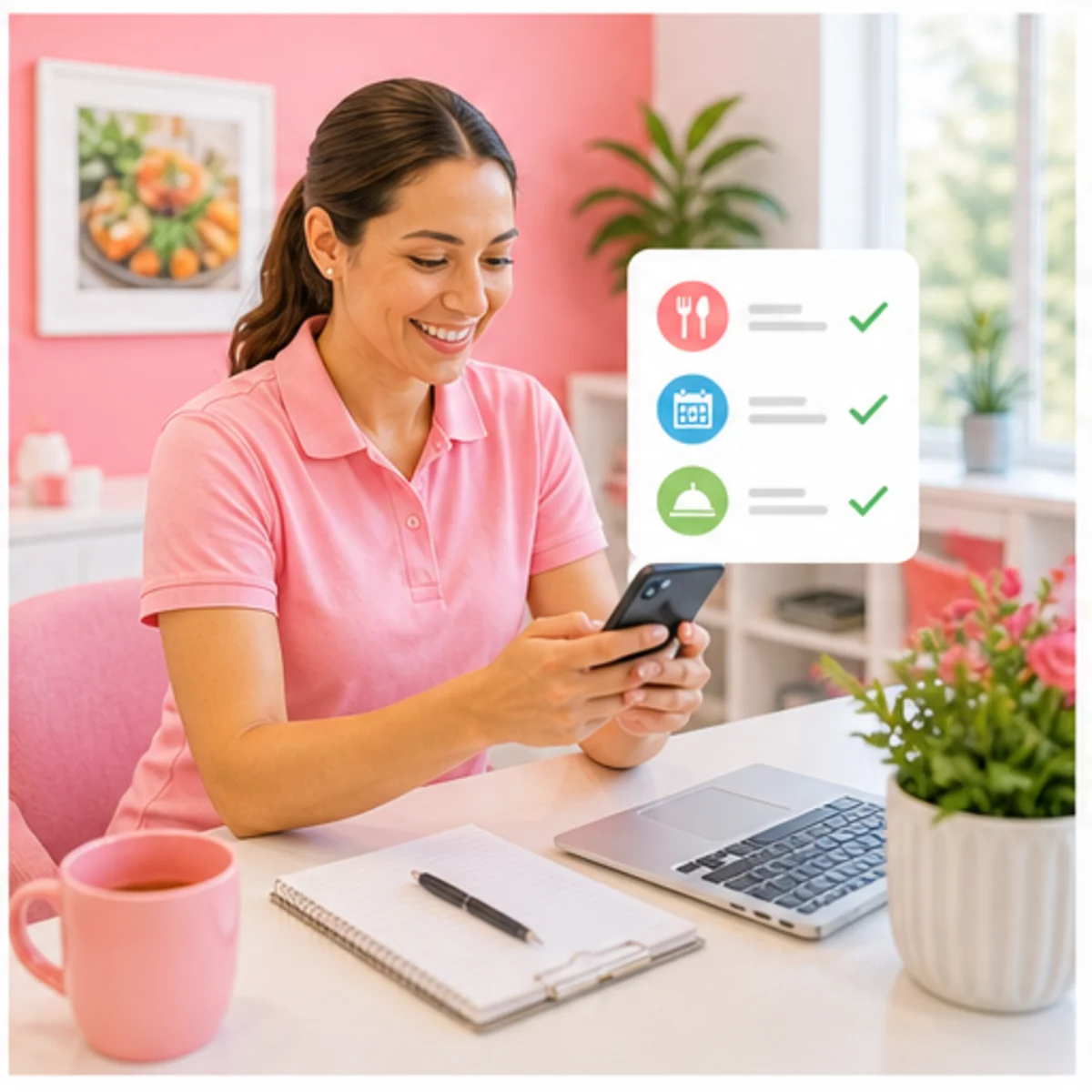 Smackdab CRM visual for catering companies showing follow-up workflow