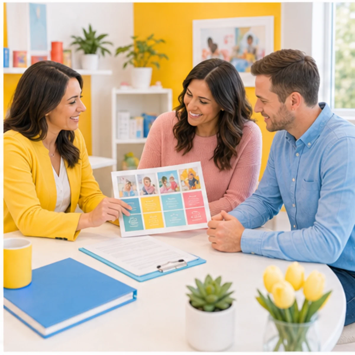 Smackdab CRM visual for childcare centers showing consultation options