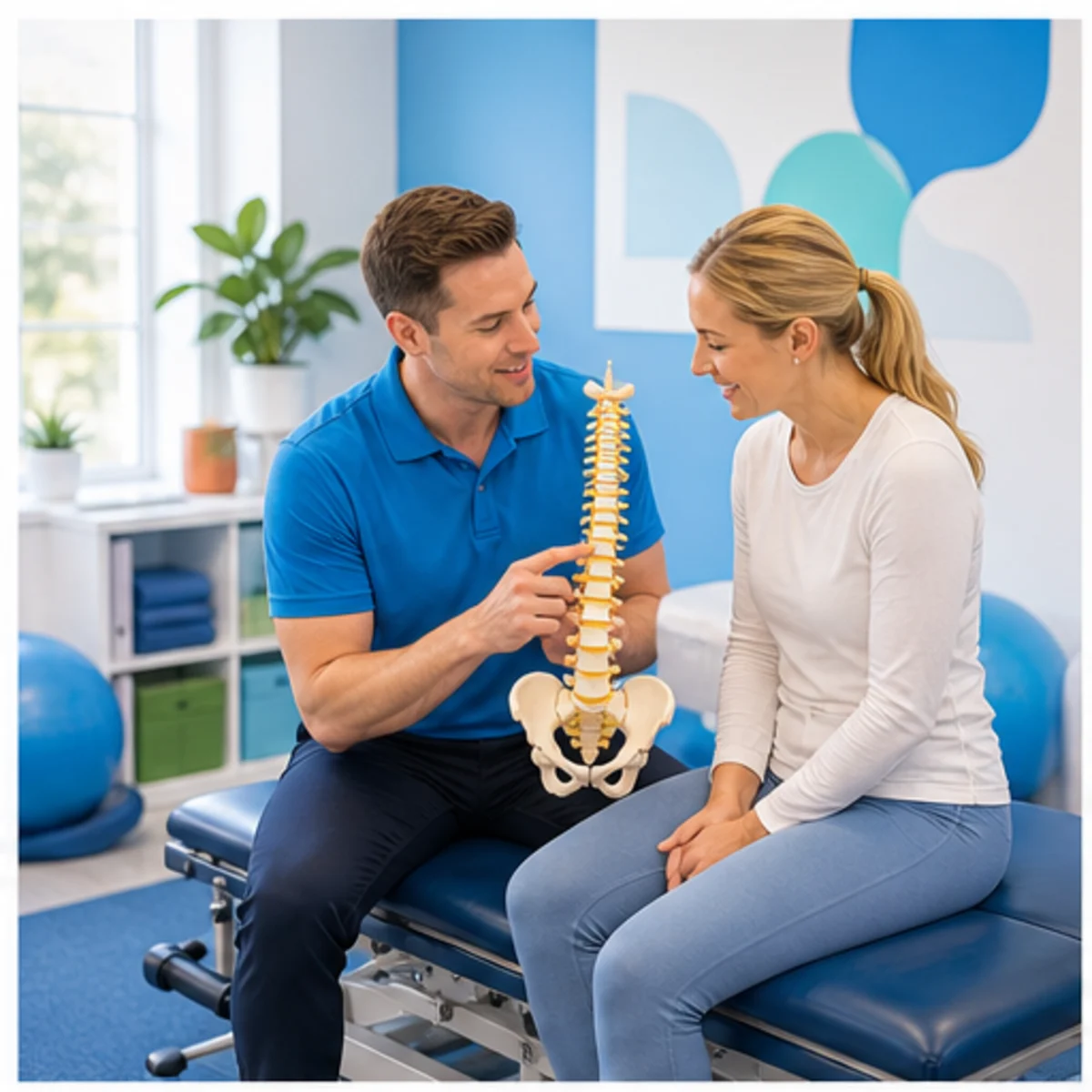 Smackdab CRM hero image for chiropractors showing hero consultation