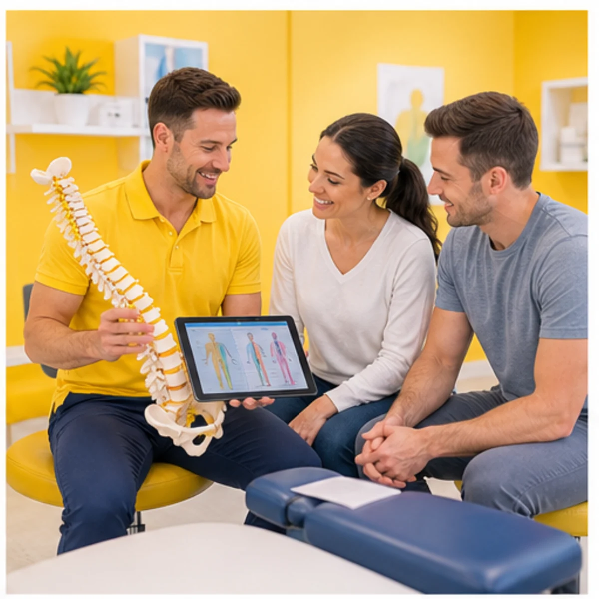 Smackdab CRM visual for chiropractors showing consultation options