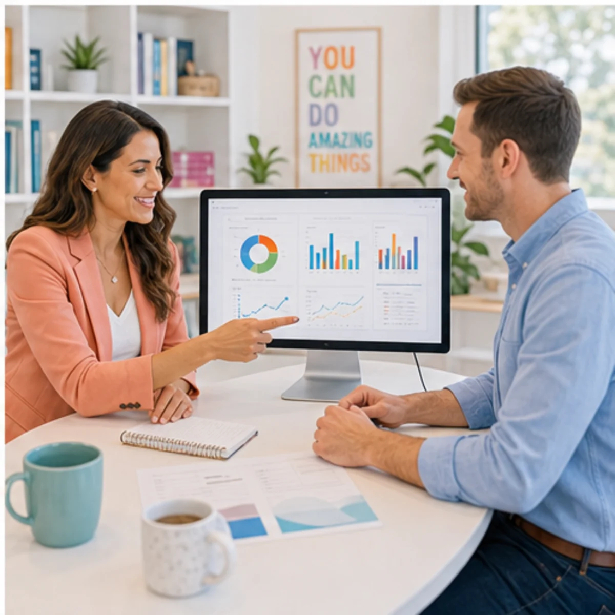 Smackdab CRM visual for coaches showing relationship reporting