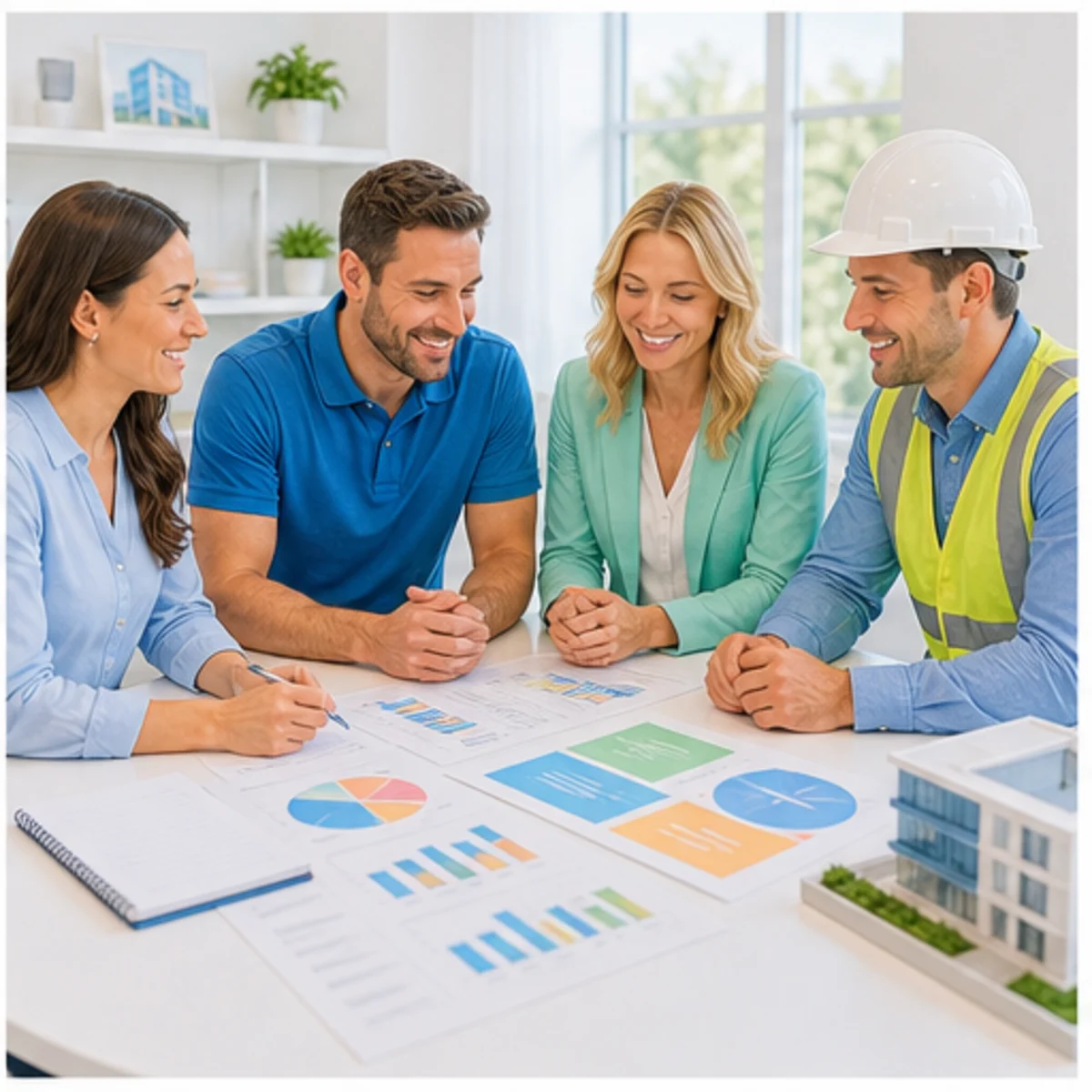 Smackdab CRM visual for construction companies showing relationship reporting