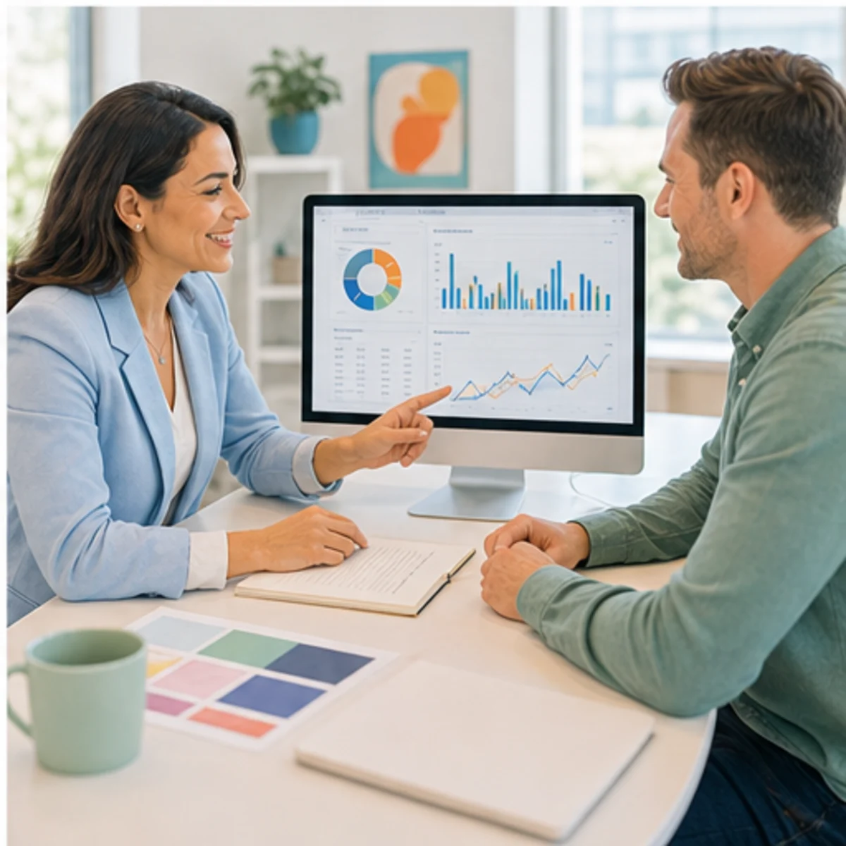 Smackdab CRM visual for consultants showing relationship reporting