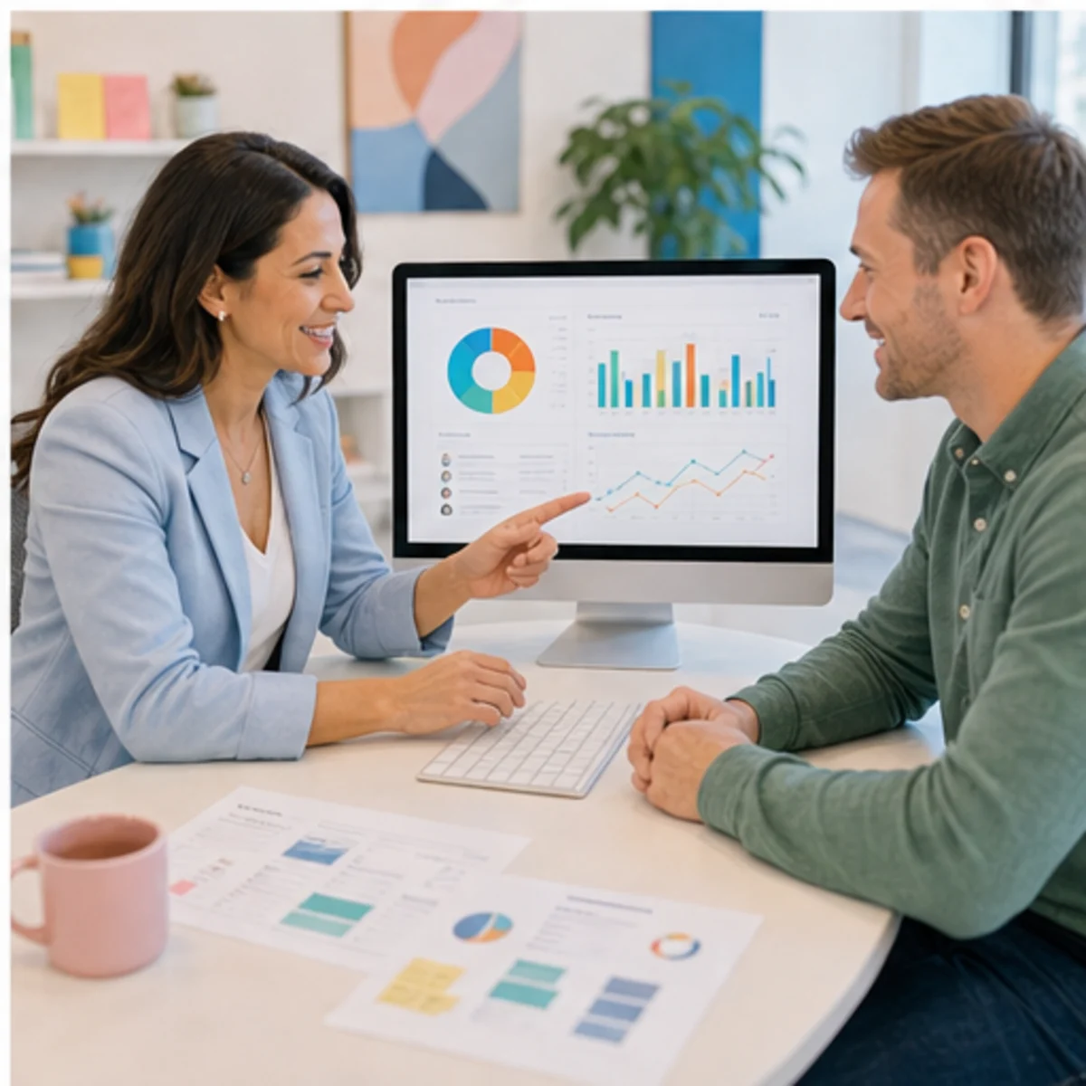 Smackdab CRM visual for course creators showing relationship reporting