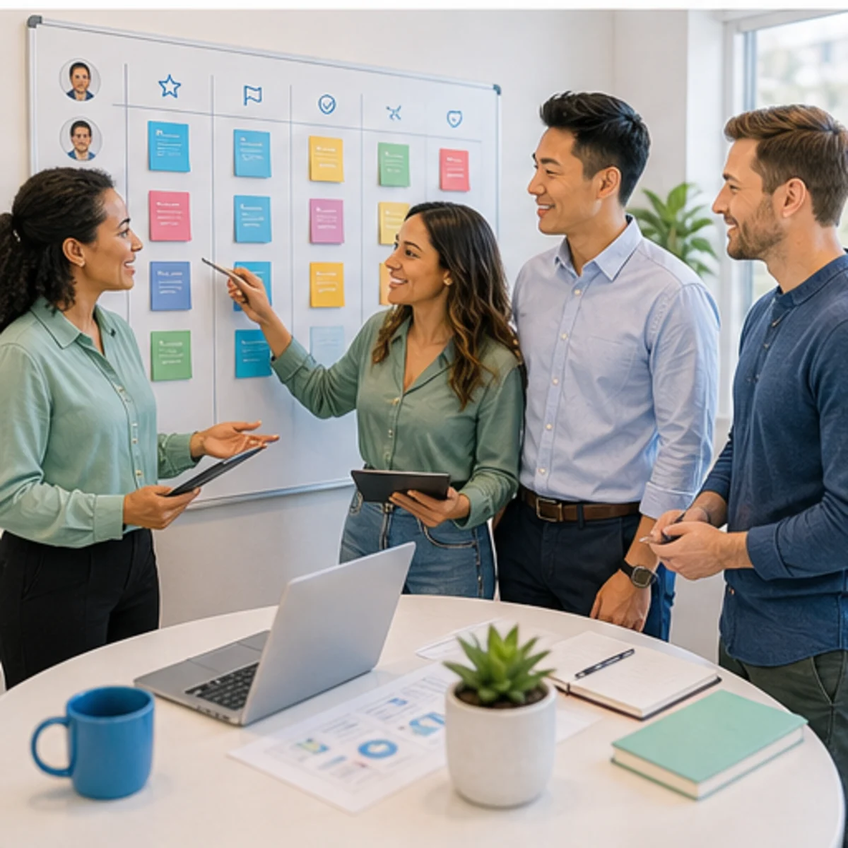 Smackdab CRM visual for customer success teams showing team coordination