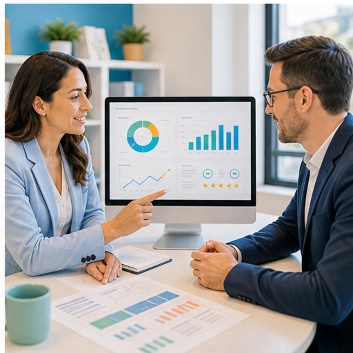 Smackdab CRM visual for customer success teams showing relationship reporting