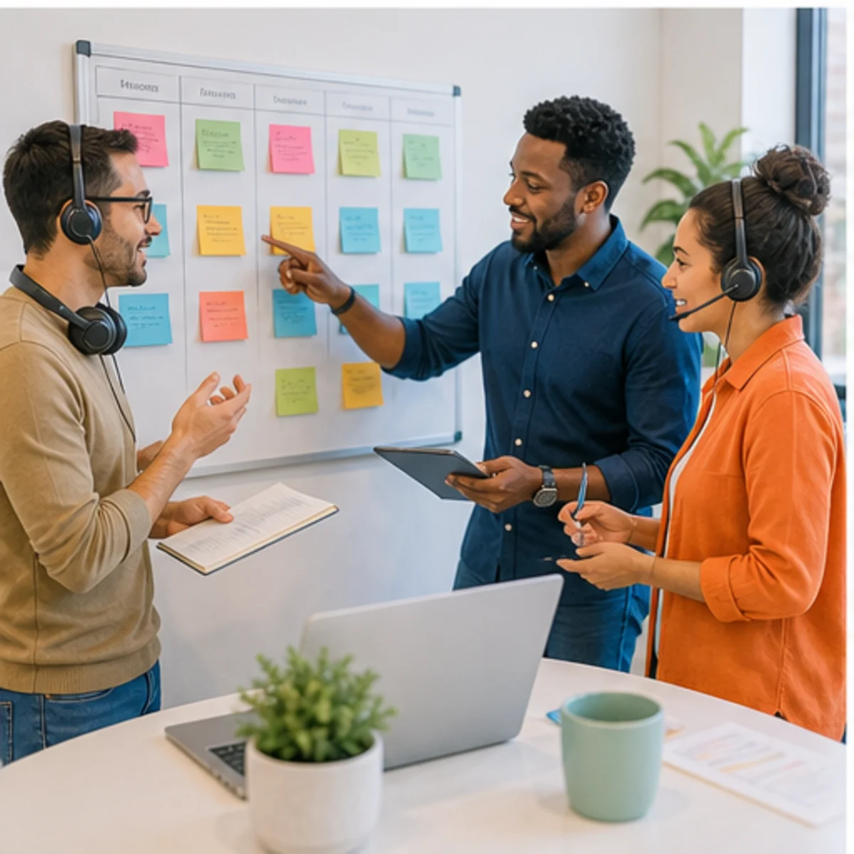 Smackdab CRM visual for customer support teams showing team coordination