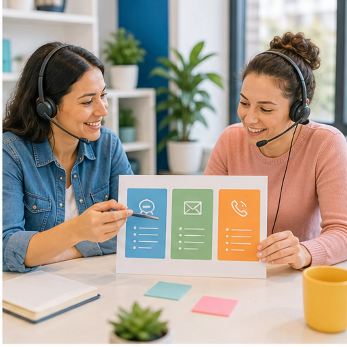 Smackdab CRM visual for customer support teams showing consultation options