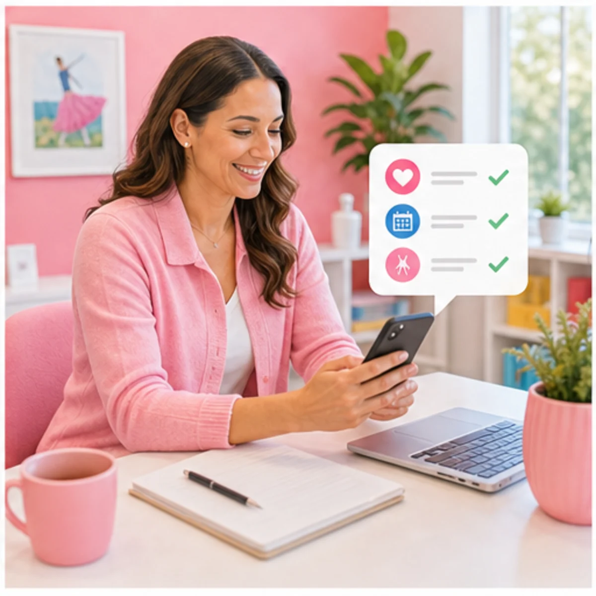 Smackdab CRM visual for dance studios showing follow-up workflow