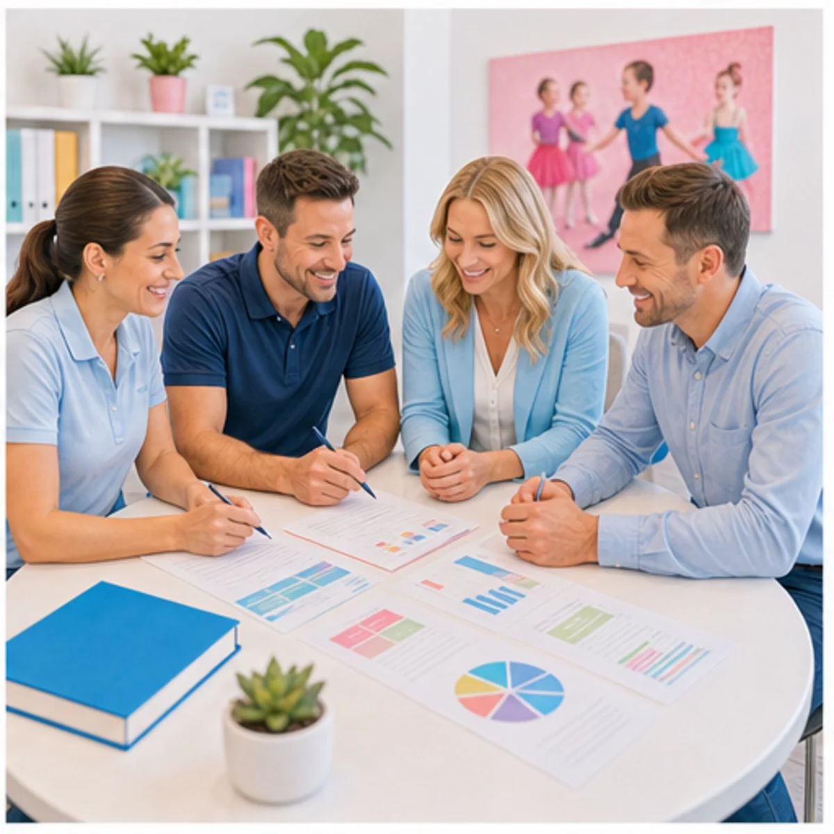 Smackdab CRM visual for dance studios showing relationship reporting