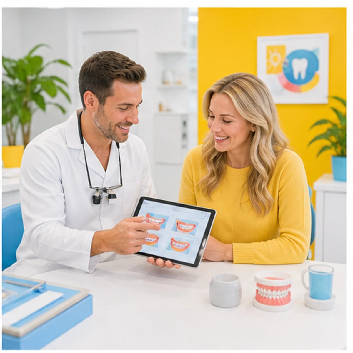 Smackdab CRM visual for dental practices showing consultation options