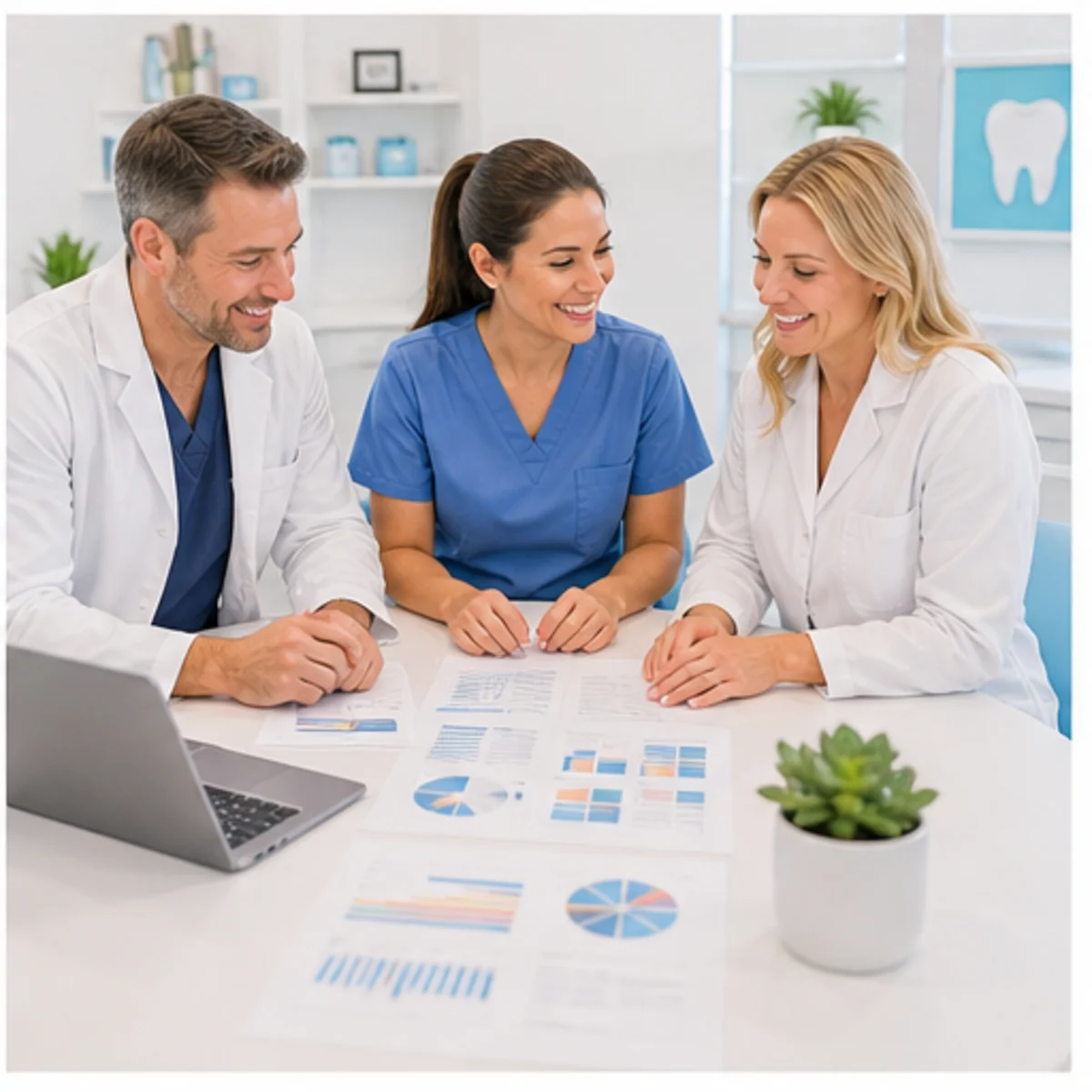 Smackdab CRM visual for dental practices showing relationship reporting