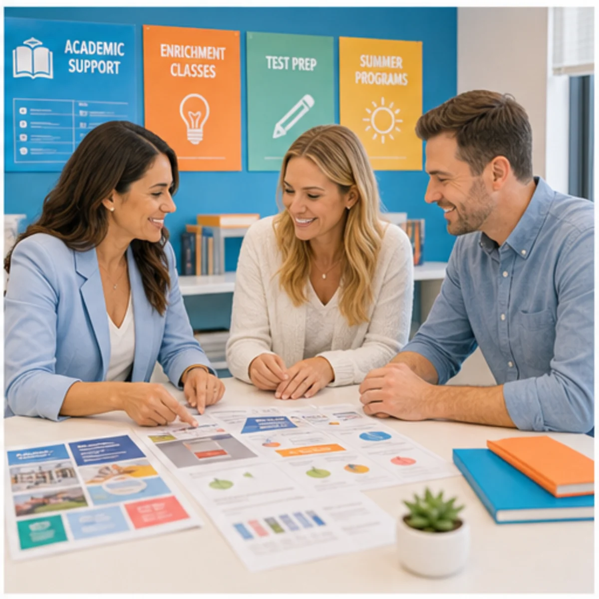 Smackdab CRM visual for education providers showing consultation options