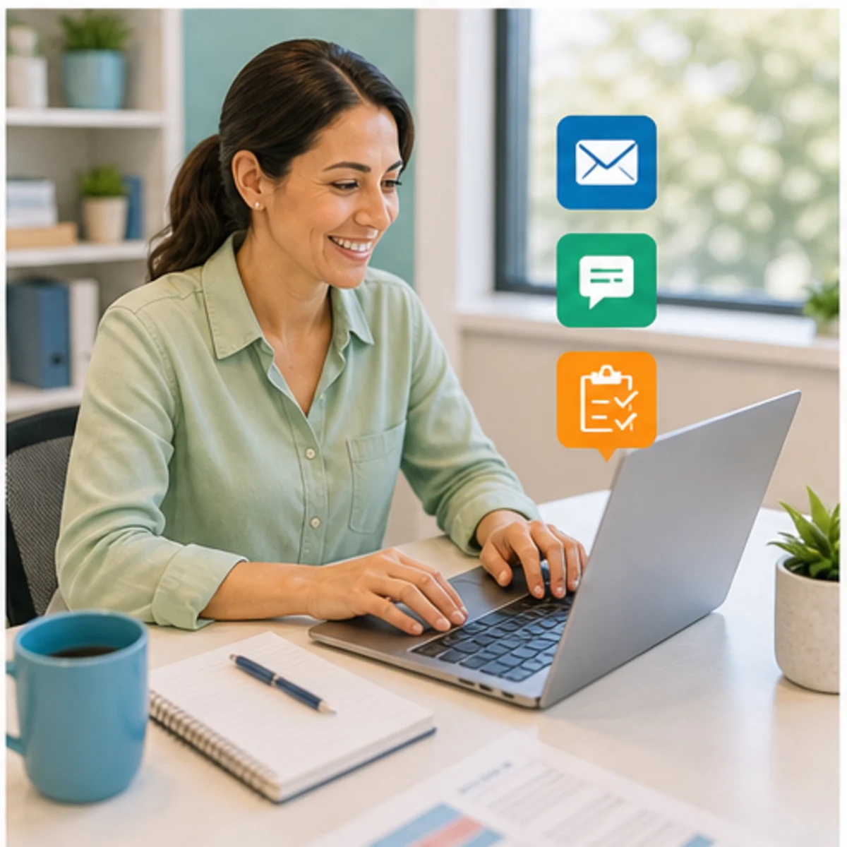 Smackdab CRM visual for energy consultants showing follow-up workflow