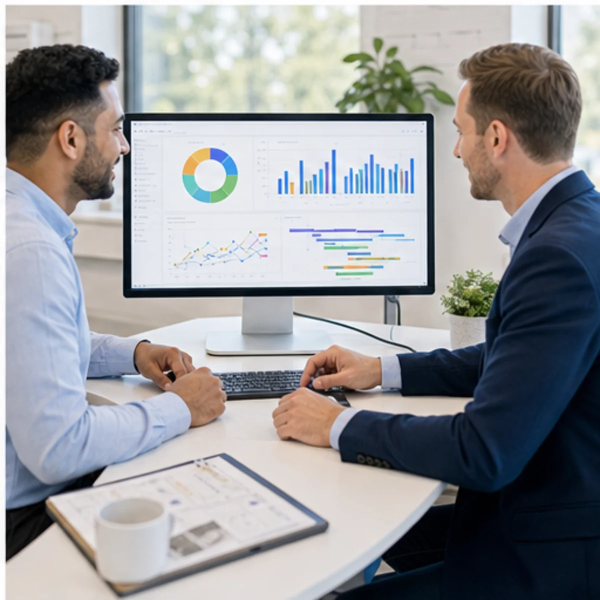 Smackdab CRM visual for engineering firms showing relationship reporting
