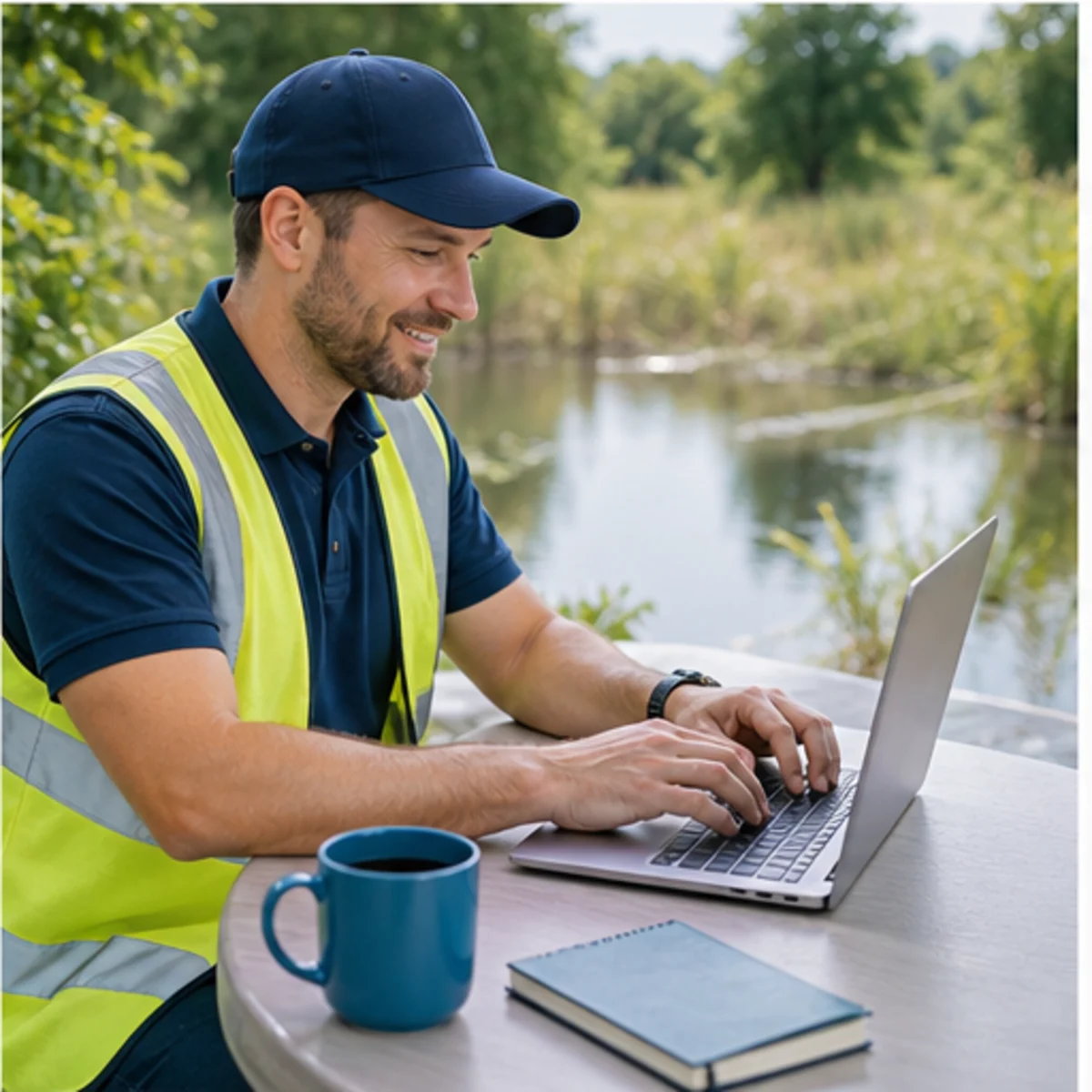 Smackdab CRM visual for environmental services showing follow-up workflow