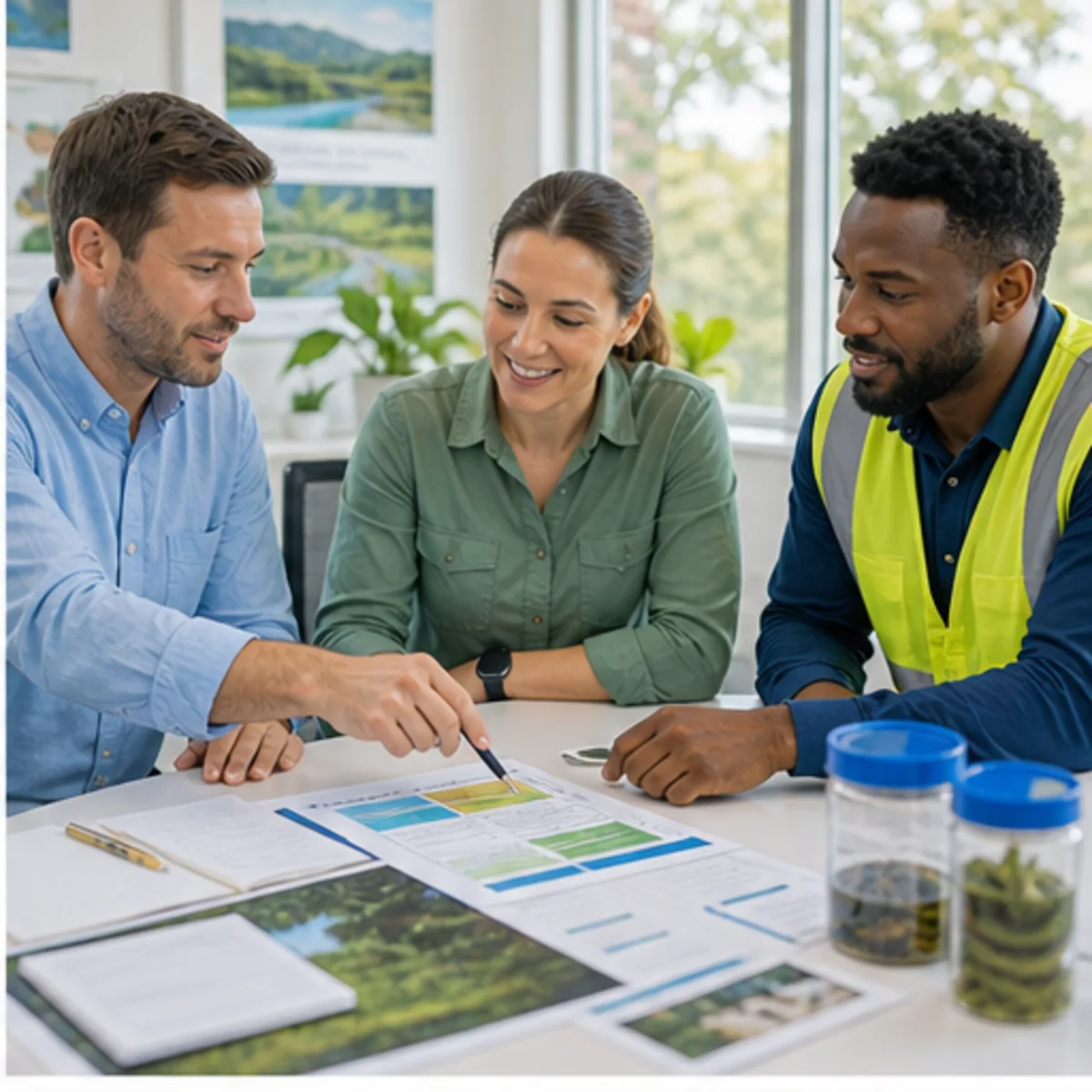 Smackdab CRM visual for environmental services showing consultation options