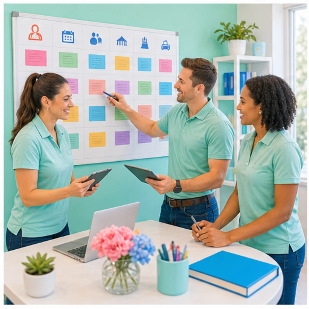 Smackdab CRM visual for event planners showing team coordination