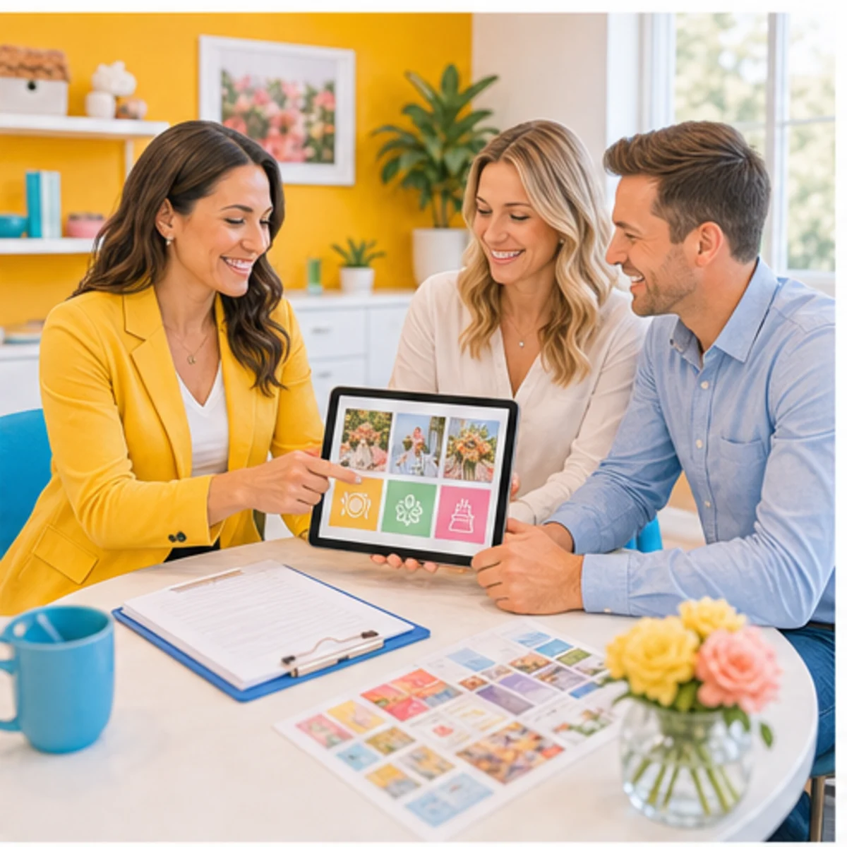 Smackdab CRM visual for event planners showing consultation options