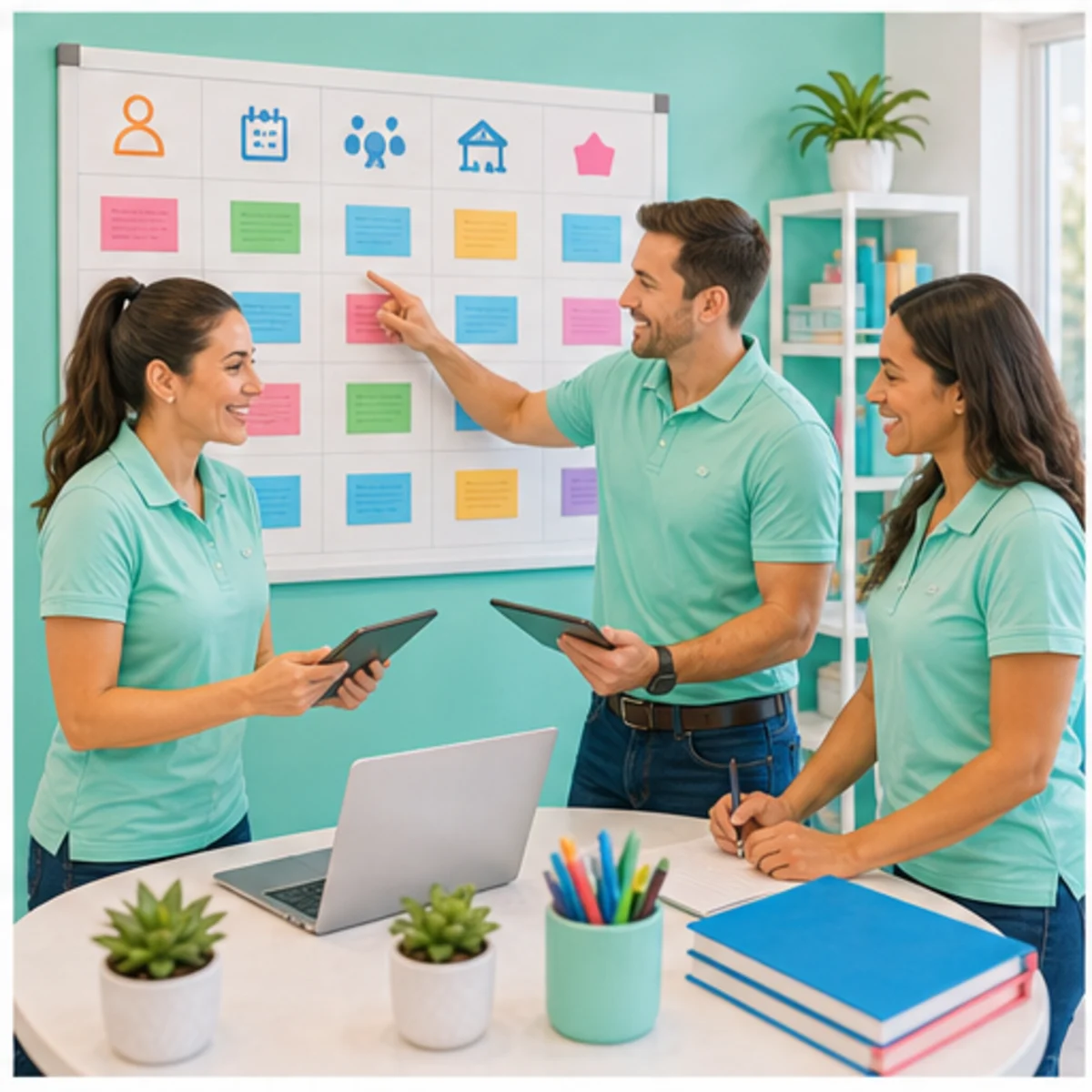 Smackdab CRM visual for event rental companies showing team coordination