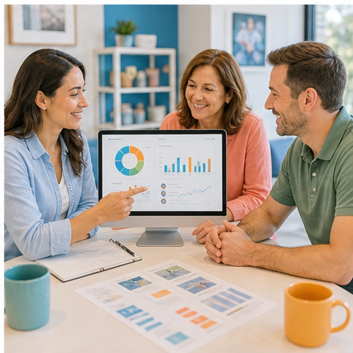 Smackdab CRM visual for family businesses showing relationship reporting
