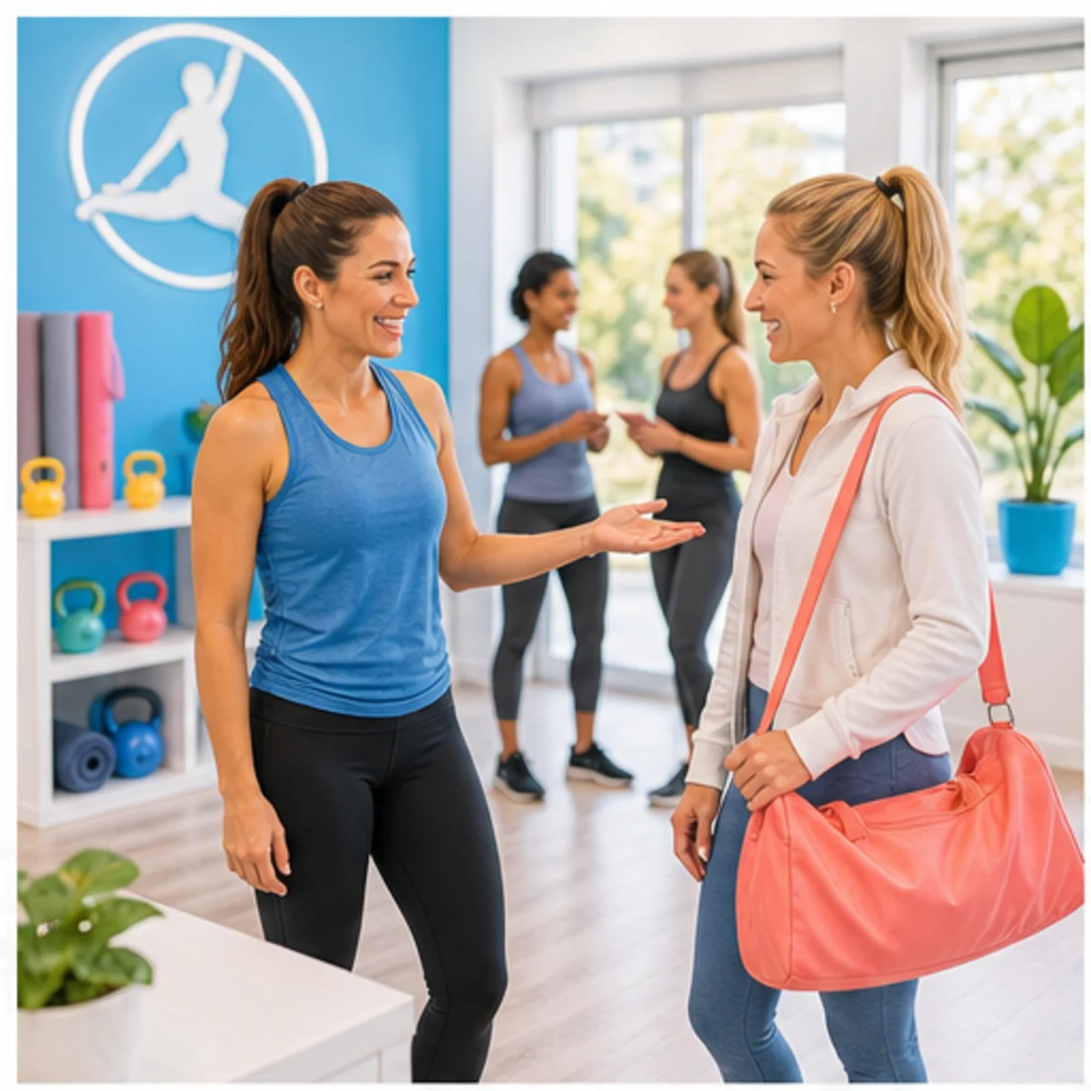 Smackdab CRM hero image for fitness studios showing hero consultation