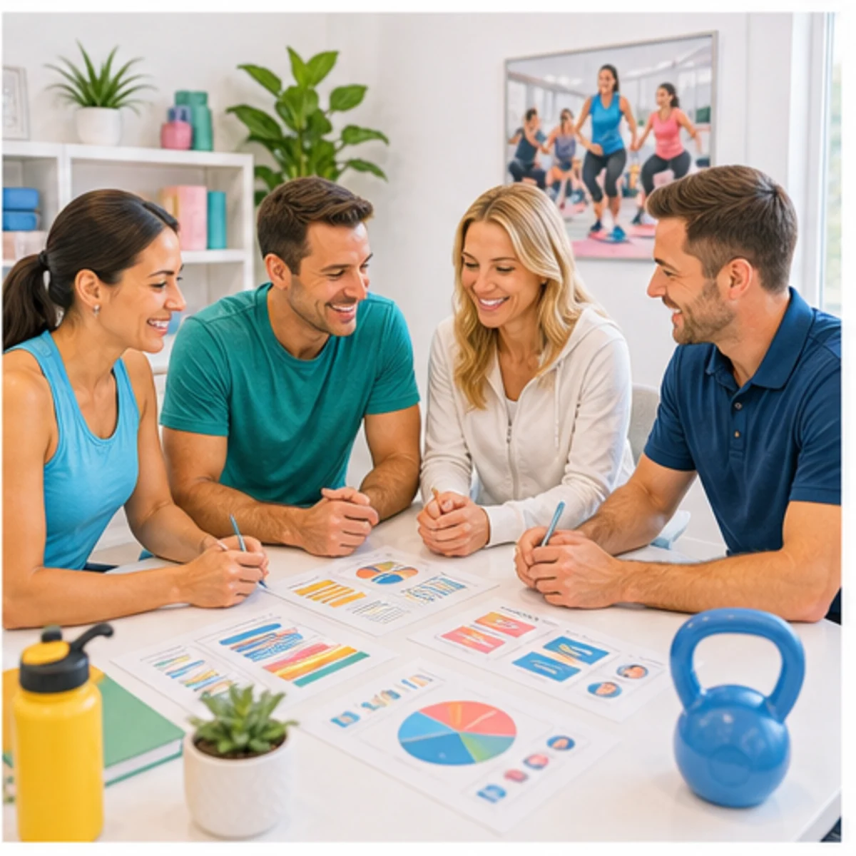 Smackdab CRM visual for fitness studios showing relationship reporting