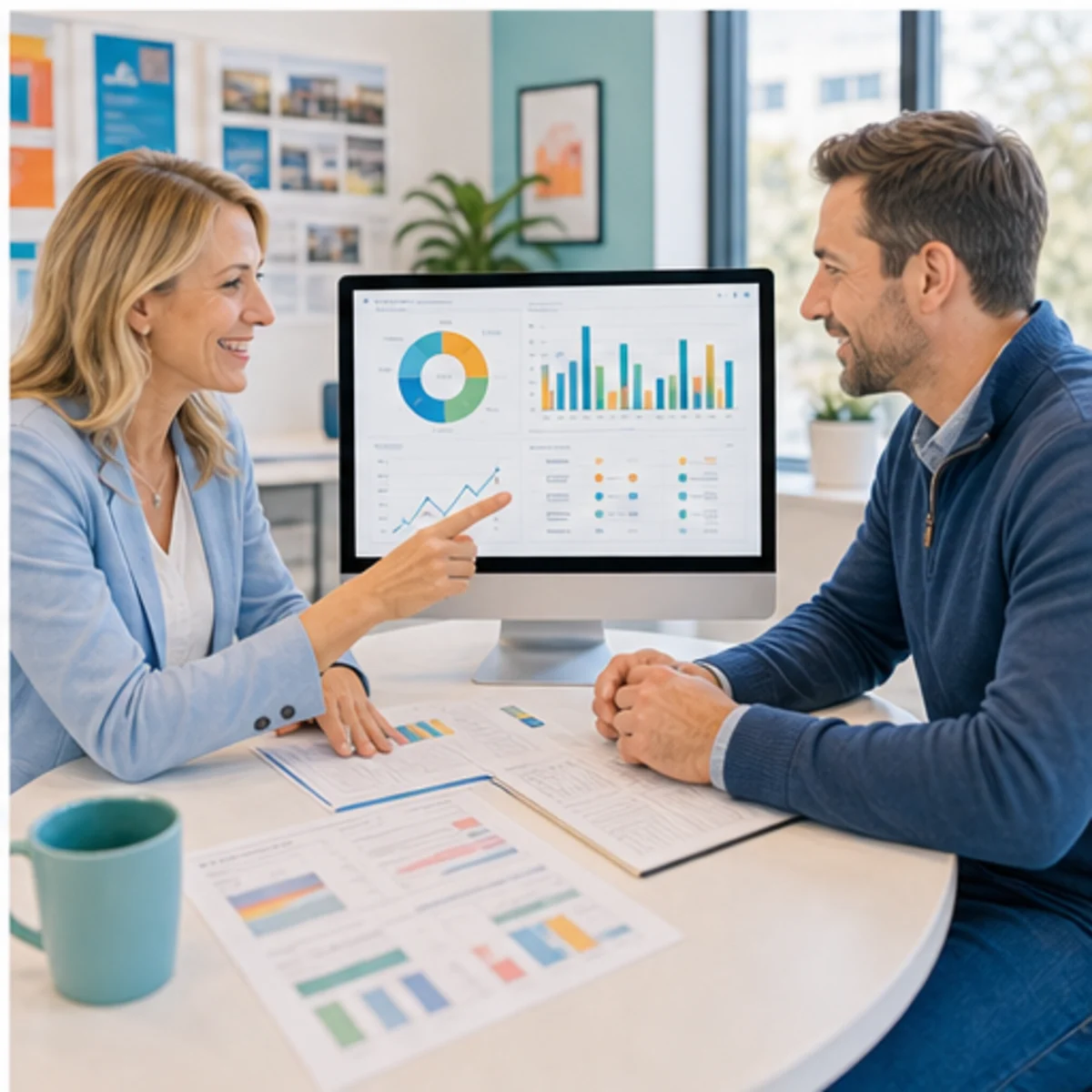 Smackdab CRM visual for franchise owners showing relationship reporting