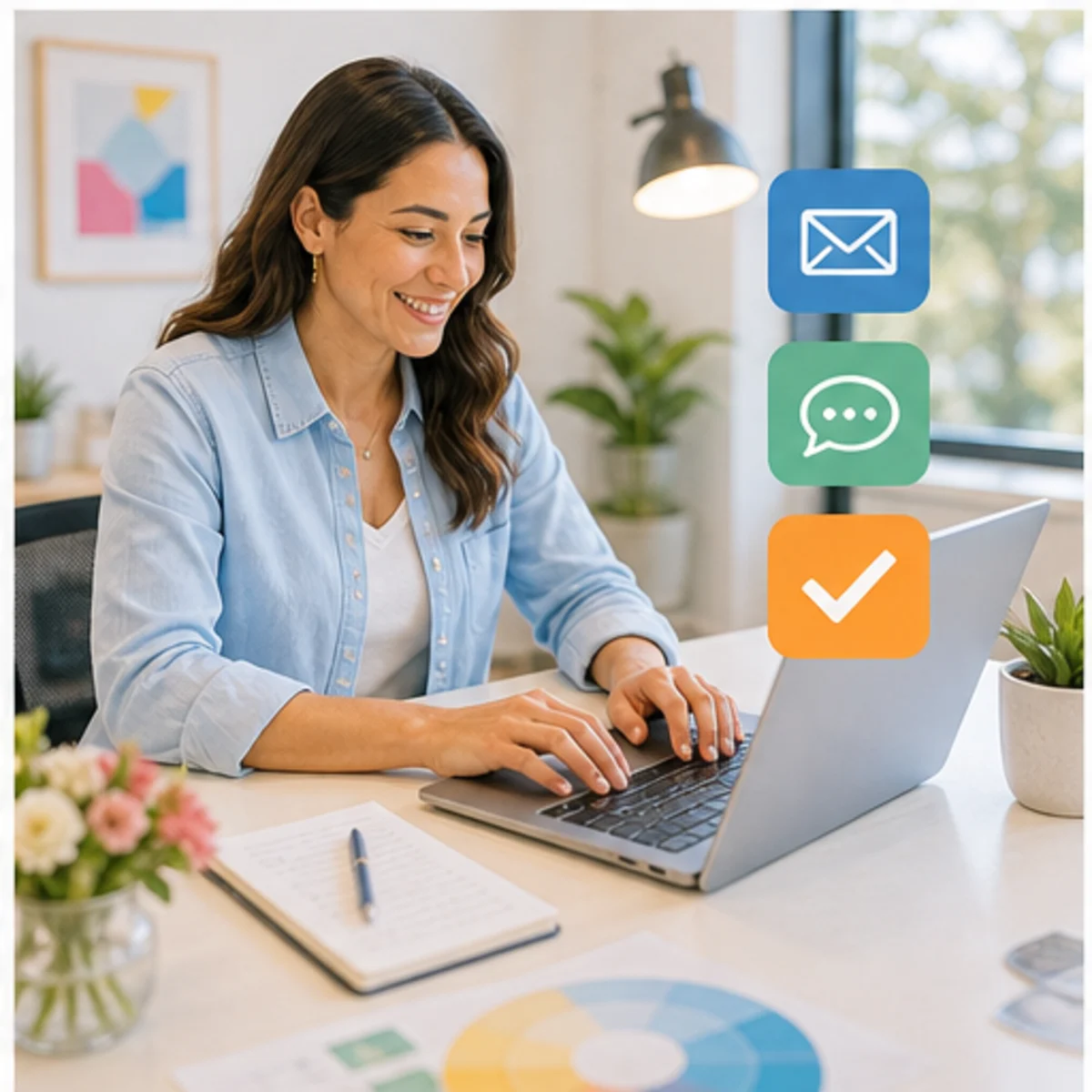 Smackdab CRM visual for freelancers showing follow-up workflow