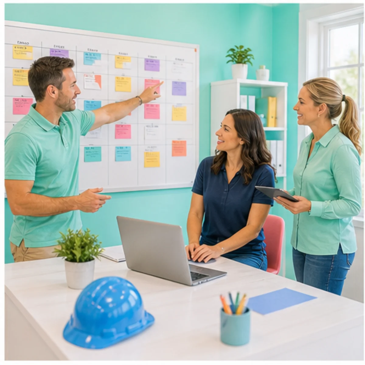 Smackdab CRM visual for general contractors showing team coordination