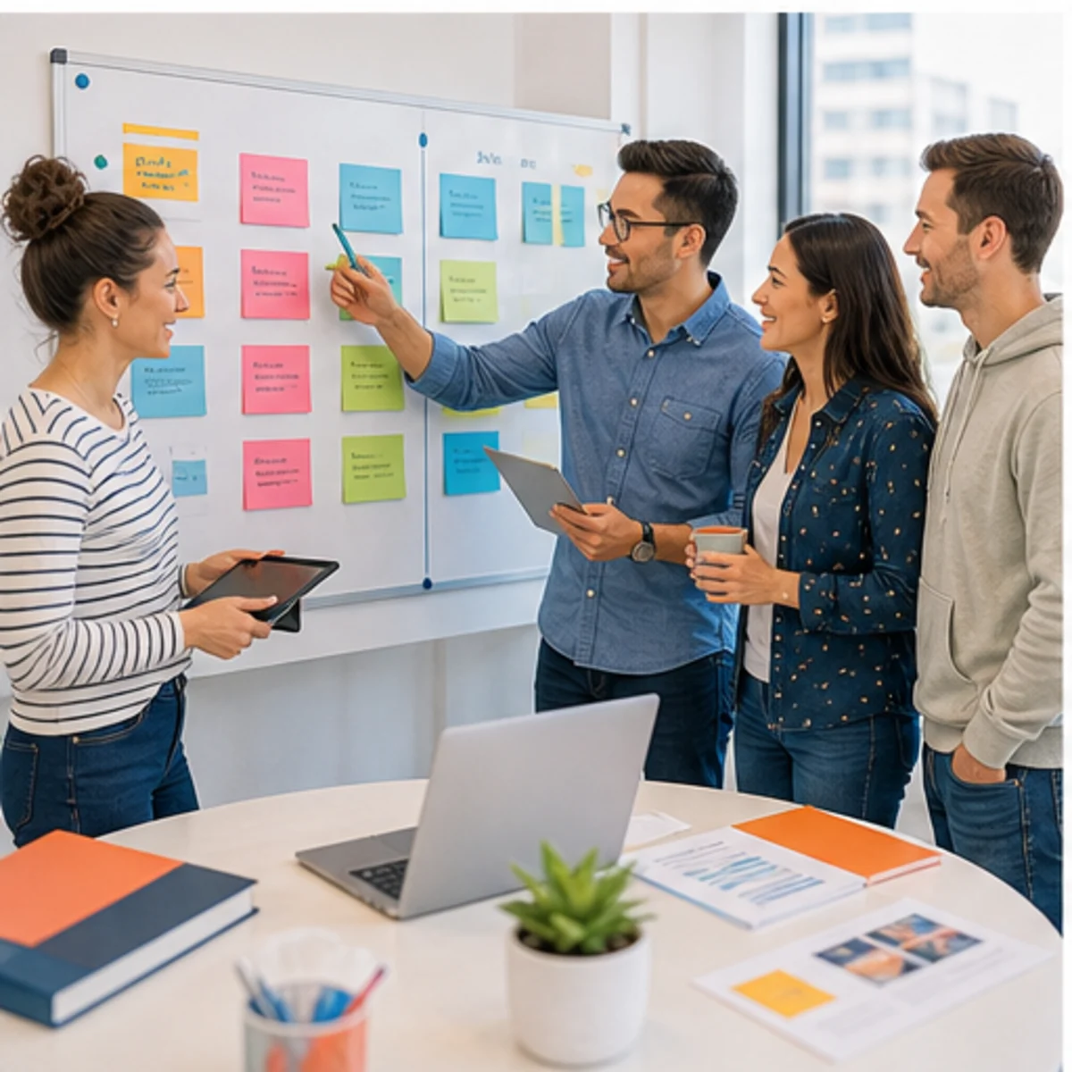 Smackdab CRM visual for growing businesses showing team coordination