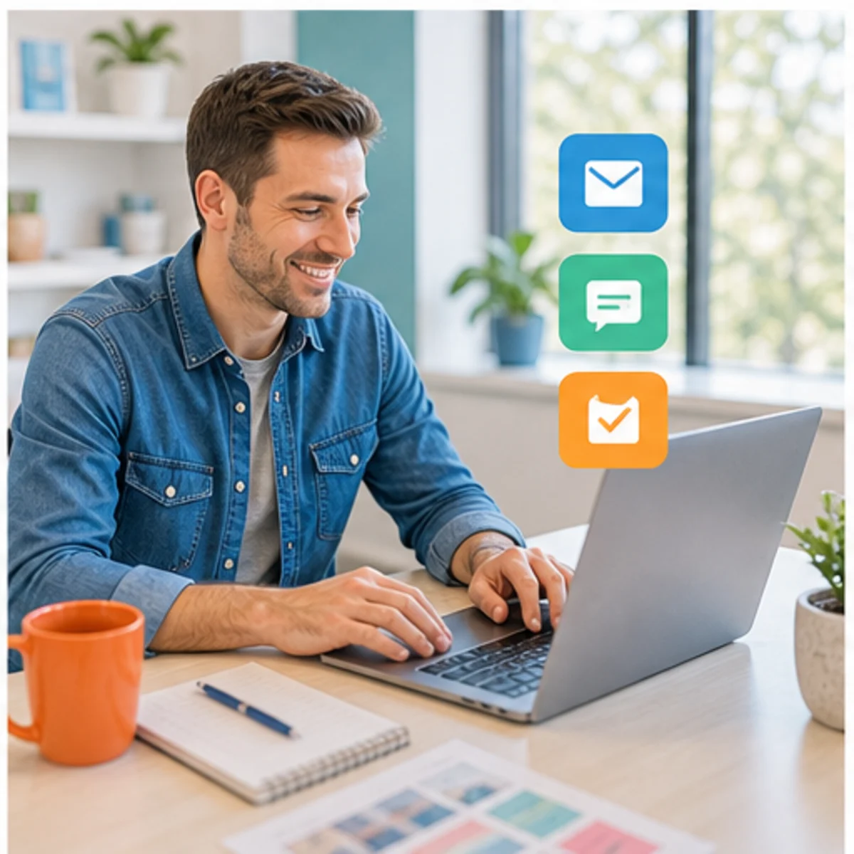 Smackdab CRM visual for growing businesses showing follow-up workflow