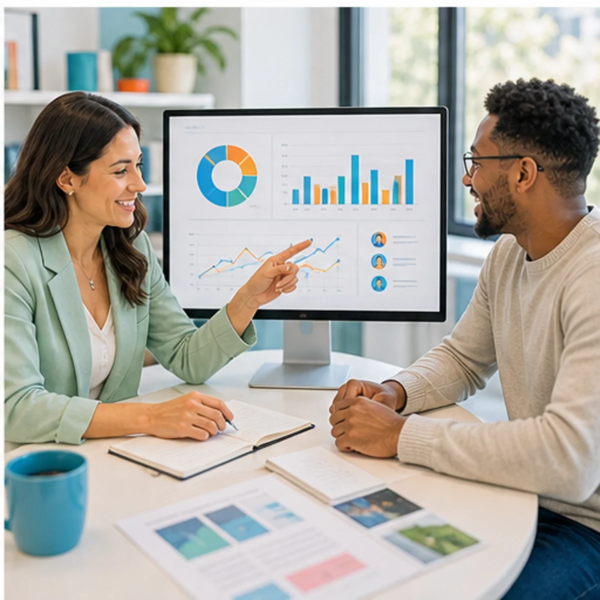 Smackdab CRM visual for growing businesses showing relationship reporting