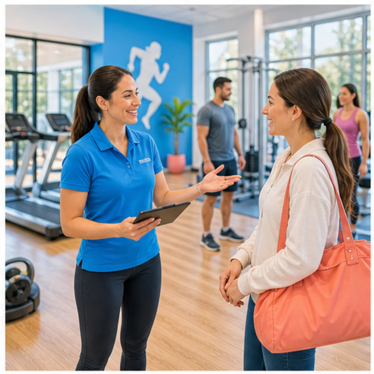 Smackdab CRM hero image for gyms showing hero consultation