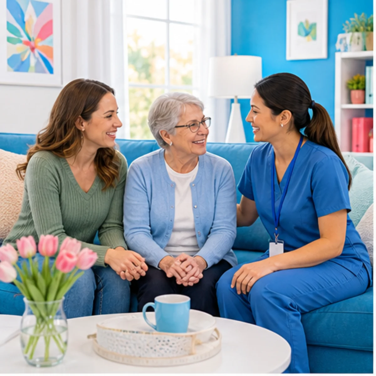 Smackdab CRM hero image for home care agencies showing hero consultation