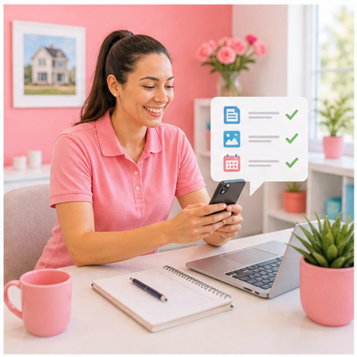 Smackdab CRM visual for home inspectors showing follow-up workflow