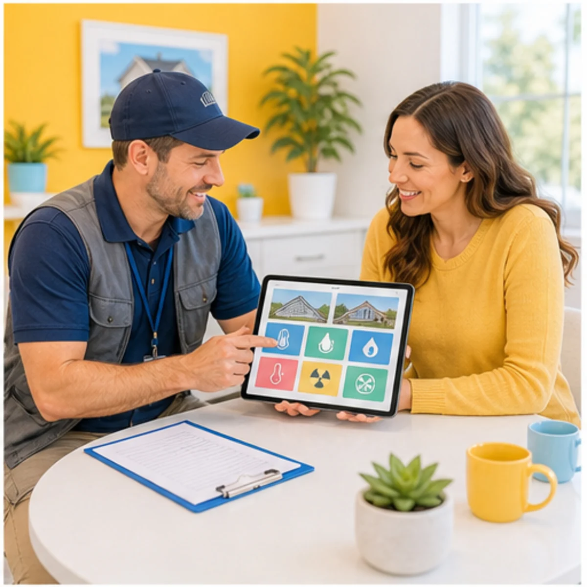 Smackdab CRM visual for home inspectors showing consultation options