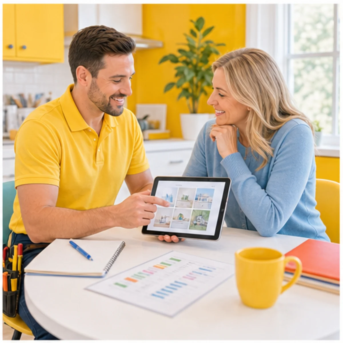 Smackdab CRM visual for home service businesses showing consultation options